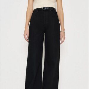 Reformation Cary High Rise Slouchy Wide Leg Jeans Womens 29 Black